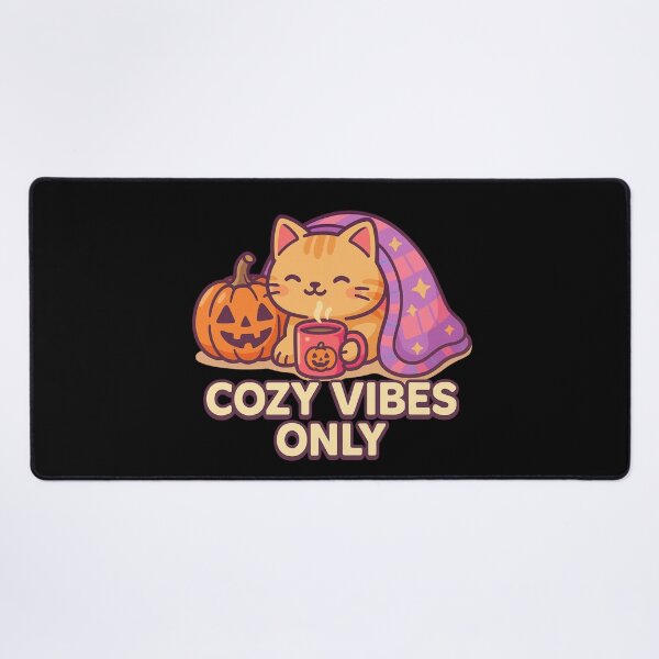 Item preview, Cozy vibes Only | Kawaii Autumn Cat in Blanket with Pumpkin designed and sold by Design_Your_Day.