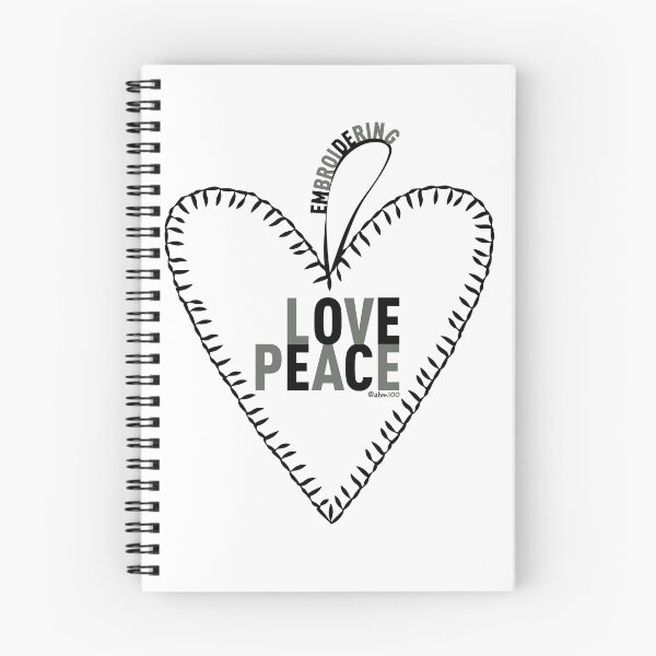 Item preview, Embroidering Love & Peace designed and sold by Arbol100.