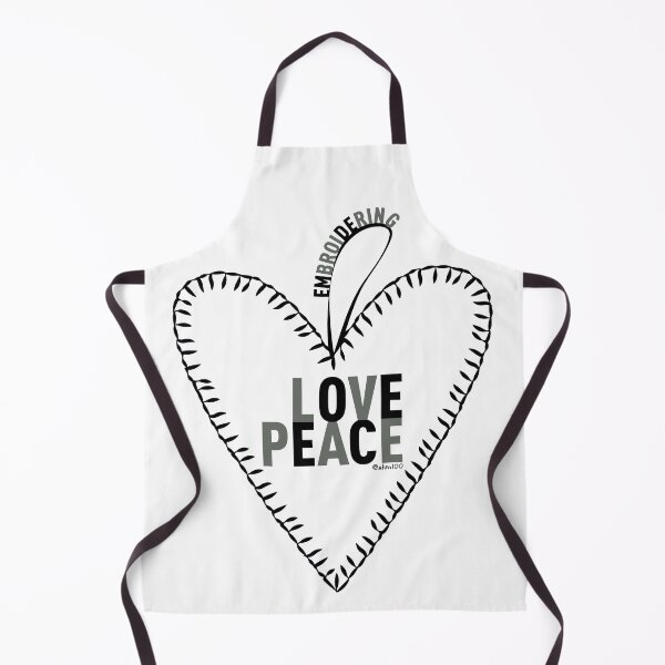 Item preview, Embroidering Love & Peace designed and sold by Arbol100.
