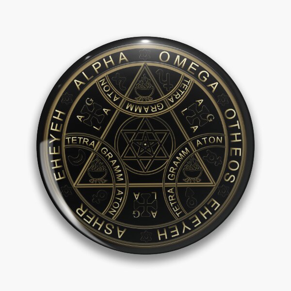 Item preview, Enochian Tetragrammaton Protection Sigil (Black).  By Michele Collu. Copyright: © Collugraphic    designed and sold by Collugraphic.