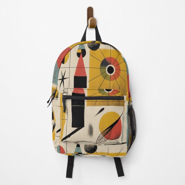 Item preview, Mid-Century Abstract Geometric  Native Tribal Art Boho designed and sold by BlueLineLAX.
