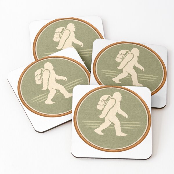 Item preview, Squatch Camp “Dawn” Field Mark – Minimal Bigfoot Silhouette Patch designed and sold by Squatch-Camp.