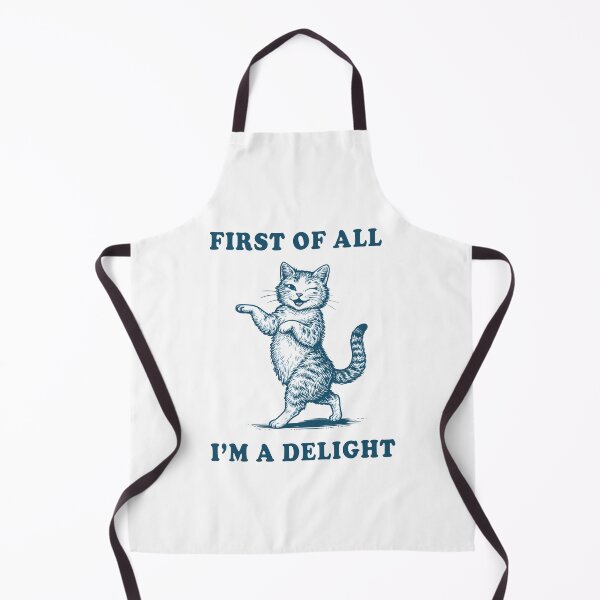 Item preview, First of All I’m a Delight – Sassy Cat Illustration designed and sold by Senkov.
