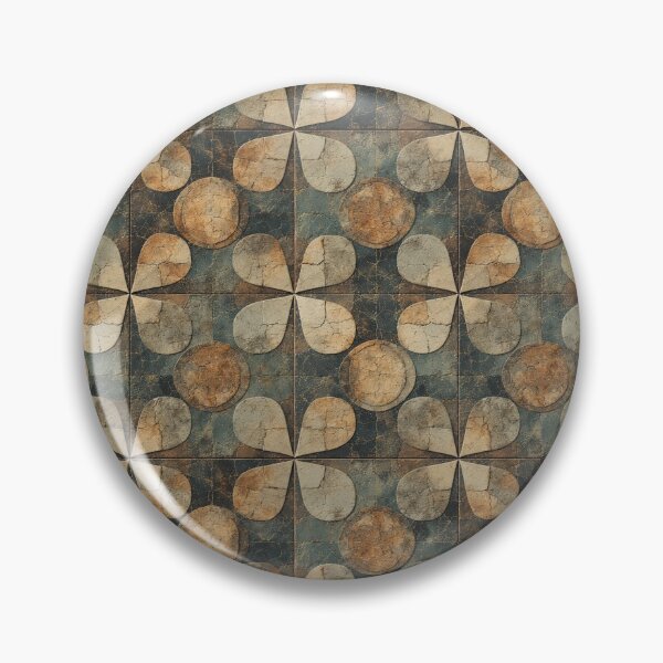 Item preview, Earthbound Geometry: A Mid-Century Modern Tile Composition designed and sold by Virtuals1.