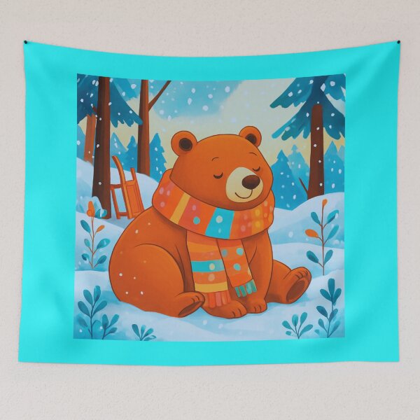 Item preview,  Sleepy Teddy Bear Winter Master. designed and sold by Zofia Sosnecka.