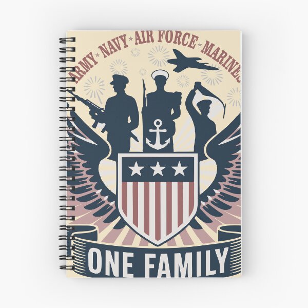 Item preview, Army–Navy–Air Force–Marines One Family – Military Brotherhood designed and sold by NoGoodDeeds.