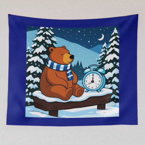 Item preview,  Sleepy Teddy Bear Winter Master. designed and sold by Zofia Sosnecka.