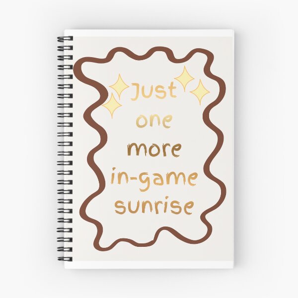 Item preview, PALIA COZY GAME STICKER "ONE MORE IN-GAME SUNRISE"  designed and sold by AnnesImages.