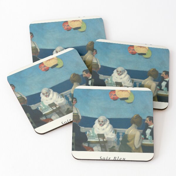 Item preview, Edward Hopper Blue Evening Realism designed and sold by LaFabricaArt.