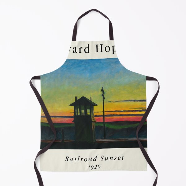 Aperçu de l'œuvre Edward Hopper Railroad Sunset Realism créée et vendue par LaFabricaArt.