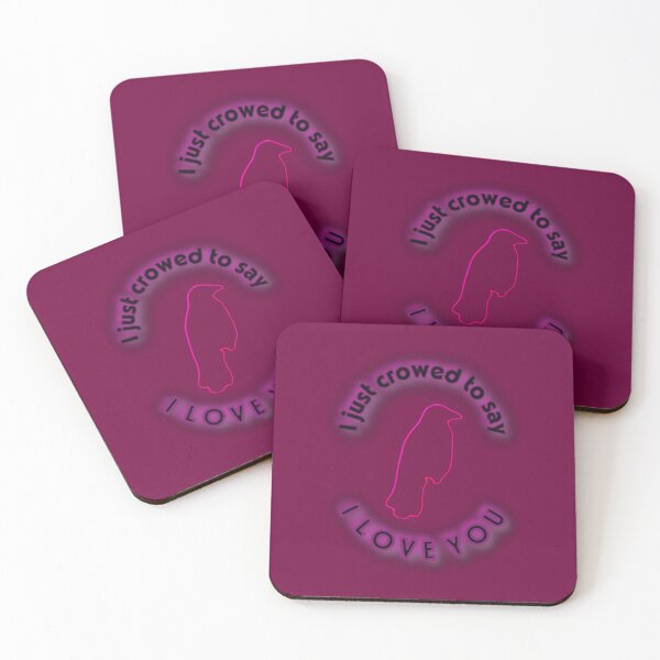 Item preview, I just crowed to say I love you berry pink designed and sold by MiKaBerlin.