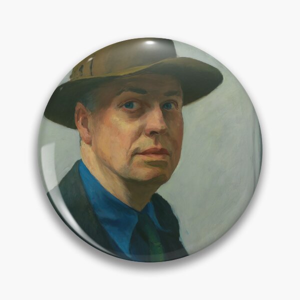 Aperçu de l'œuvre Edward Hopper Self Portrait Realism créée et vendue par LaFabricaArt.