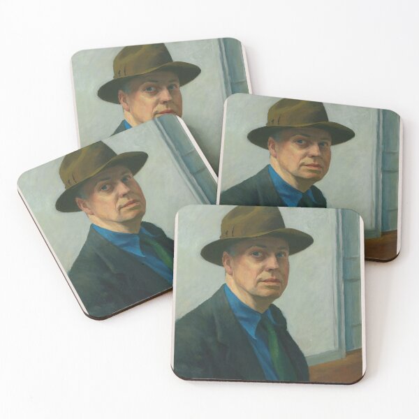 Item preview, Edward Hopper Self Portrait Realism designed and sold by LaFabricaArt.