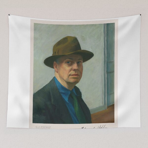 Aperçu de l'œuvre Edward Hopper Self Portrait Realism créée et vendue par LaFabricaArt.