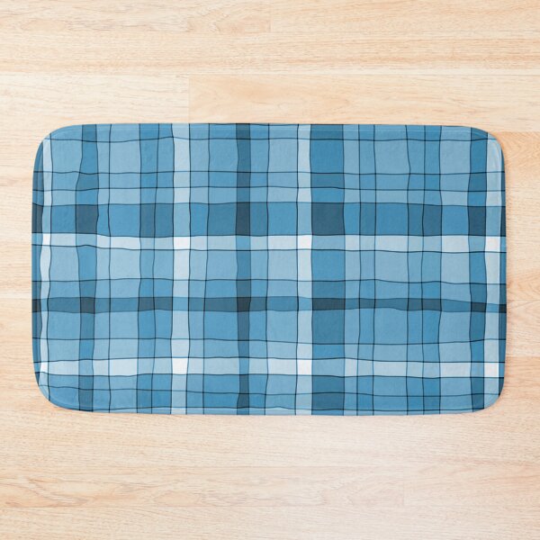 Item preview, Blue Plaid Funky Rustic Retro Contemporary Pattern designed and sold by kierkegaard.