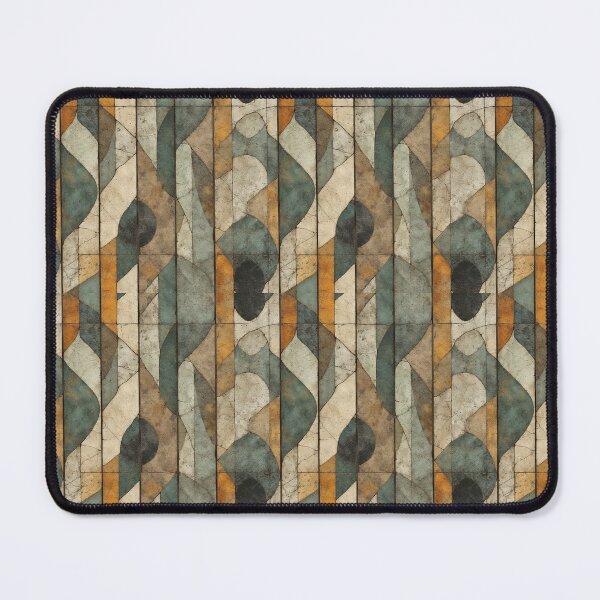 Item preview, Flowing Earth: Mid-Century Modern Geometric Tile Panels designed and sold by Virtuals1.