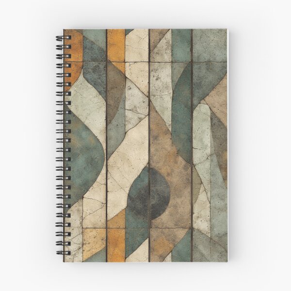 Item preview, Flowing Earth: Mid-Century Modern Geometric Tile Panels designed and sold by Virtuals1.