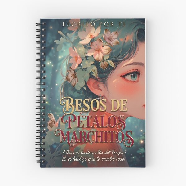 Item preview, Magical Romance Notebook – Maiden and Forest Spell designed and sold by Anomaly 404 Error.