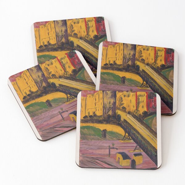 Item preview, Ernst Ludwig Kirchner City View Expressionism designed and sold by LaFabricaArt.
