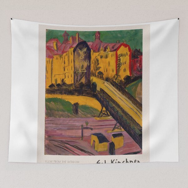 Item preview, Ernst Ludwig Kirchner City View Expressionism designed and sold by LaFabricaArt.
