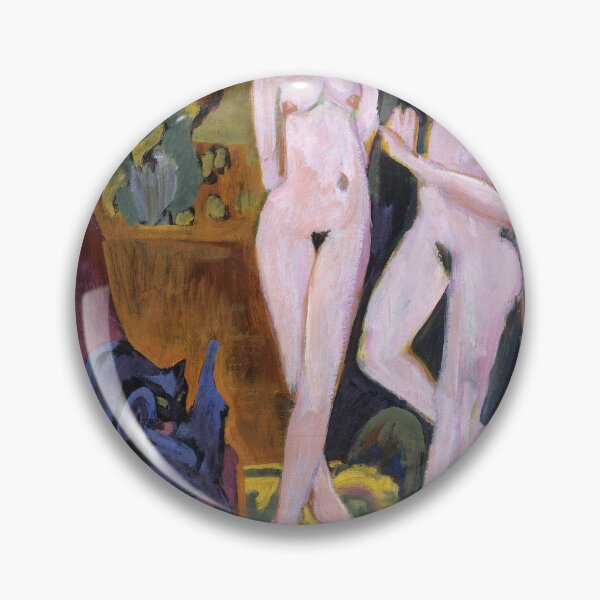 Item preview, Ernst Ludwig Kirchner Two Nudes Expressionism designed and sold by LaFabricaArt.