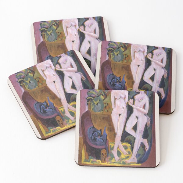 Item preview, Ernst Ludwig Kirchner Two Nudes Expressionism designed and sold by LaFabricaArt.