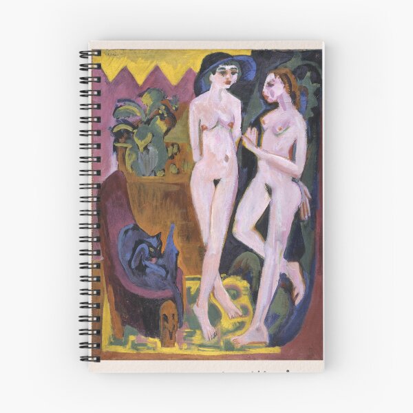 Item preview, Ernst Ludwig Kirchner Two Nudes Expressionism designed and sold by LaFabricaArt.