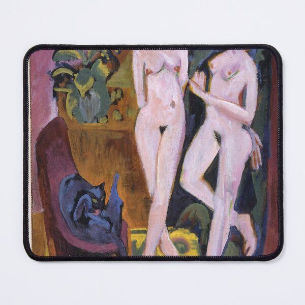 Item preview, Ernst Ludwig Kirchner Two Nudes Expressionism designed and sold by LaFabricaArt.