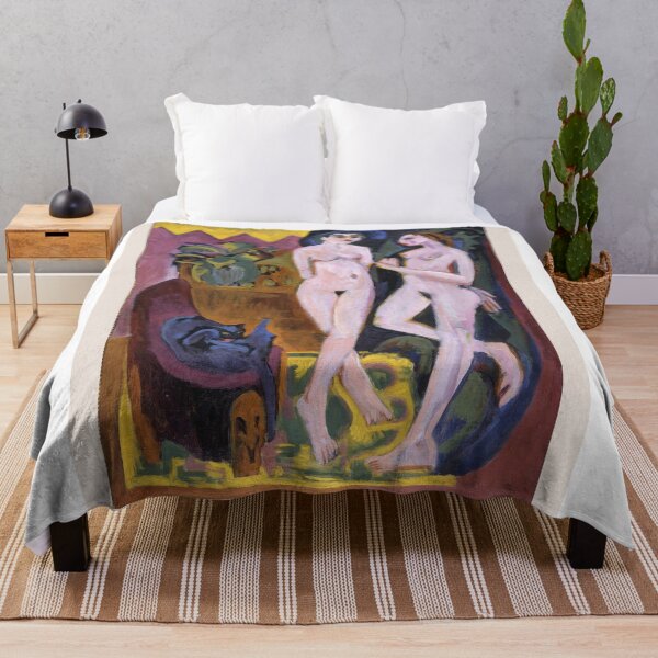 Aperçu de l'œuvre Ernst Ludwig Kirchner Two Nudes Expressionism créée et vendue par LaFabricaArt.