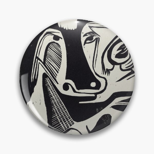 Item preview, Ernst Ludwig Kirchner Cow Woodcut designed and sold by LaFabricaArt.