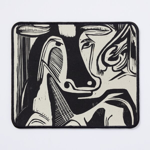 Item preview, Ernst Ludwig Kirchner Cow Woodcut designed and sold by LaFabricaArt.