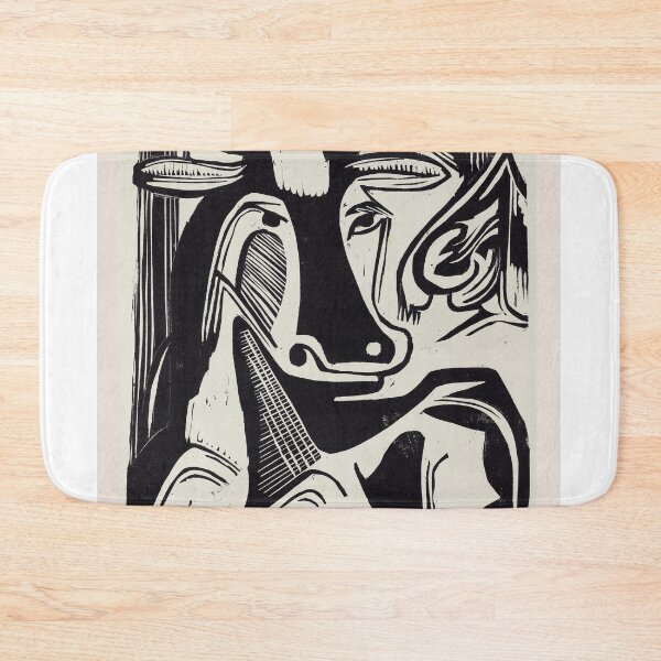 Item preview, Ernst Ludwig Kirchner Cow Woodcut designed and sold by LaFabricaArt.