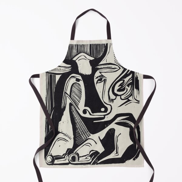 Item preview, Ernst Ludwig Kirchner Cow Woodcut designed and sold by LaFabricaArt.