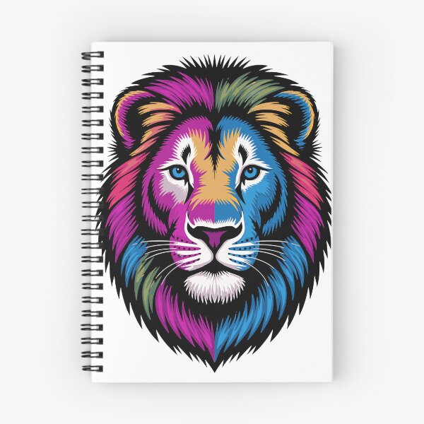 Item preview, Colorful lion face designed and sold by Knowvhere.