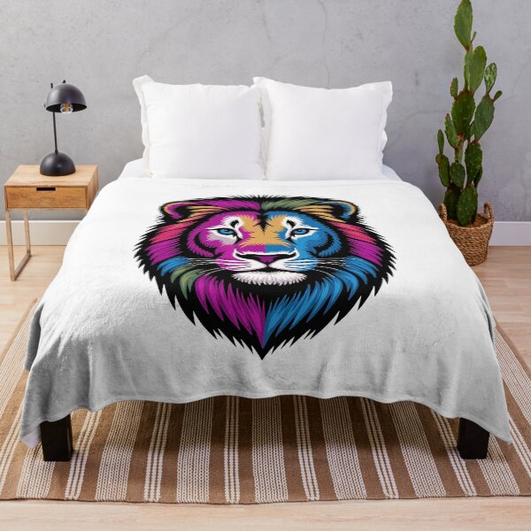 Item preview, Colorful lion face designed and sold by Knowvhere.
