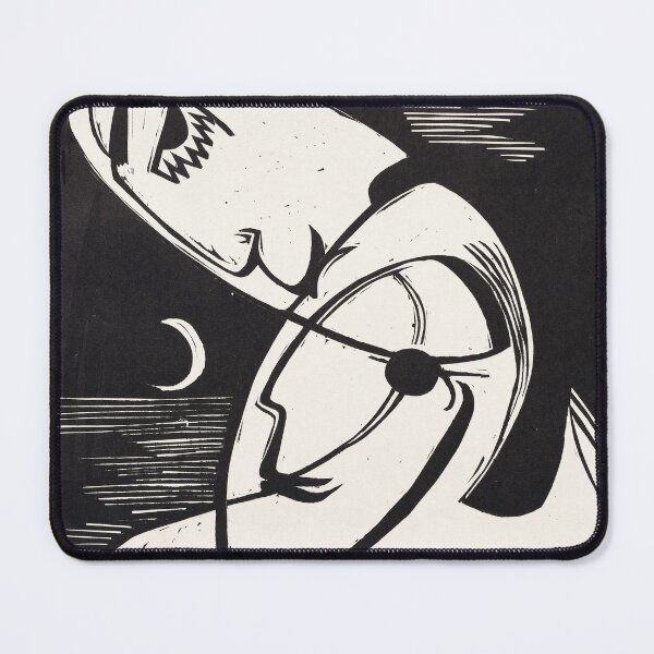 Item preview, Ernst Ludwig Kirchner The Kiss Expressionism designed and sold by LaFabricaArt.