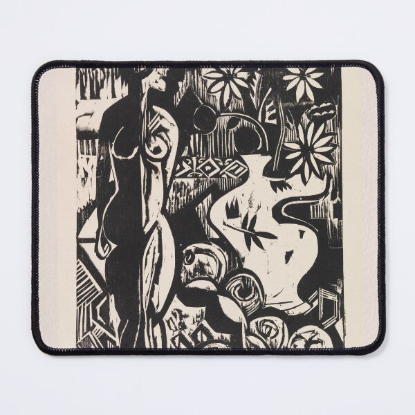 Item preview, Ernst Ludwig Kirchner Still Life Woodcut designed and sold by LaFabricaArt.