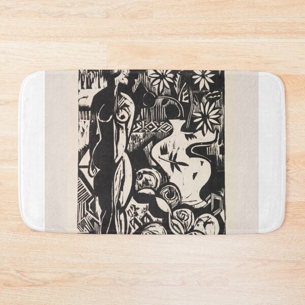 Item preview, Ernst Ludwig Kirchner Still Life Woodcut designed and sold by LaFabricaArt.