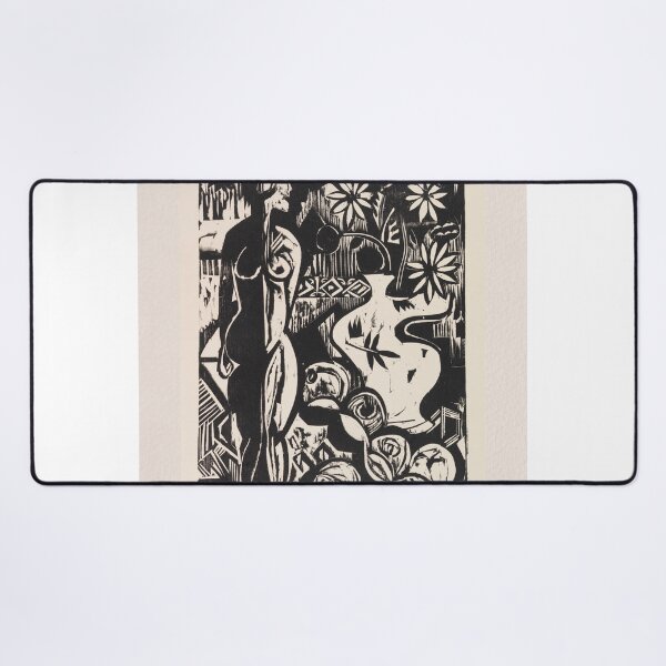 Item preview, Ernst Ludwig Kirchner Still Life Woodcut designed and sold by LaFabricaArt.