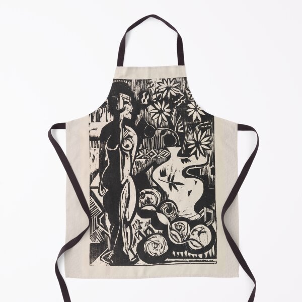 Item preview, Ernst Ludwig Kirchner Still Life Woodcut designed and sold by LaFabricaArt.