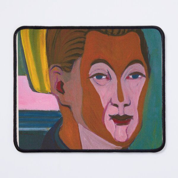 Item preview, Ernst Ludwig Kirchner Self Portrait Expressionism designed and sold by LaFabricaArt.