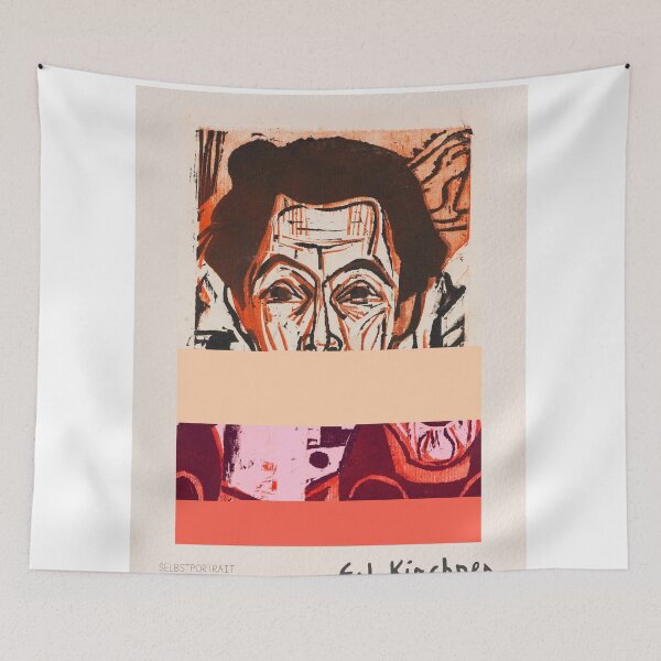Item preview, Ernst Ludwig Kirchner Self Portrait Expressionism designed and sold by LaFabricaArt.