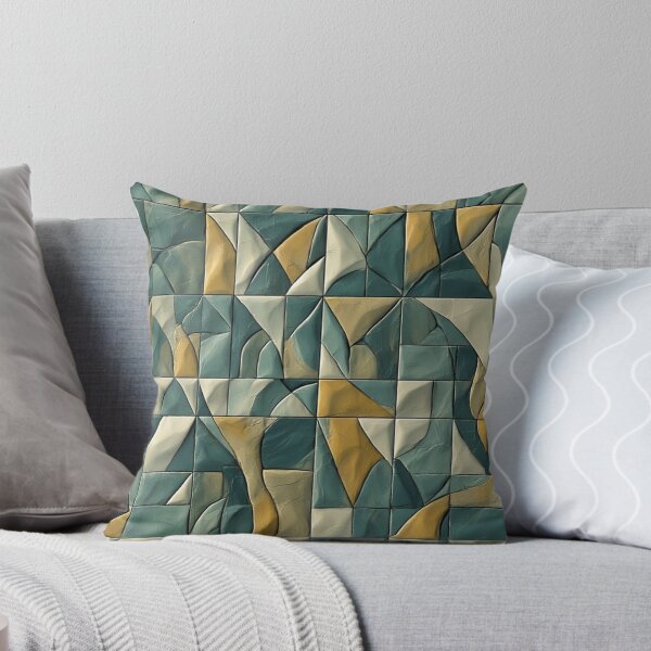 Item preview, Curved Harmony: Abstract Geometric Tile Relief designed and sold by Virtuals1.