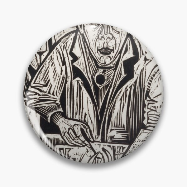 Item preview, Ernst Ludwig Kirchner Woodcut Self Portrait designed and sold by LaFabricaArt.
