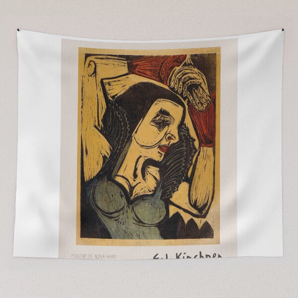 Item preview, Ernst Ludwig Kirchner Nina Hard Poster designed and sold by LaFabricaArt.
