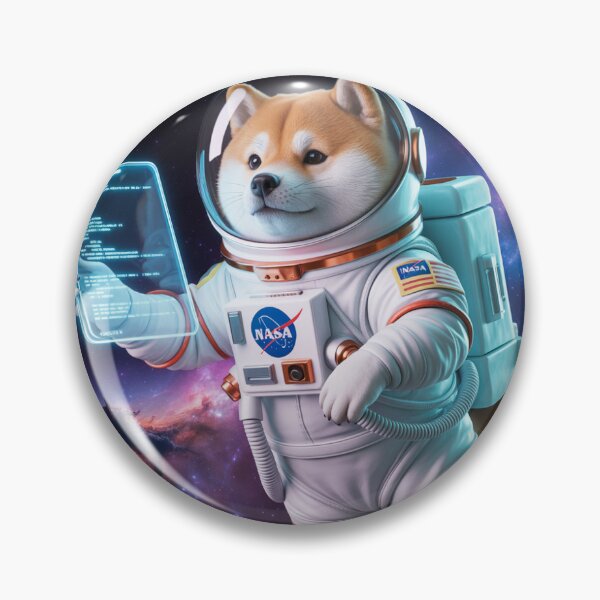 Item preview, Shiba Inu Space Traveler - Astronaut Dog in Deep Space designed and sold by Nadoshaa1998.