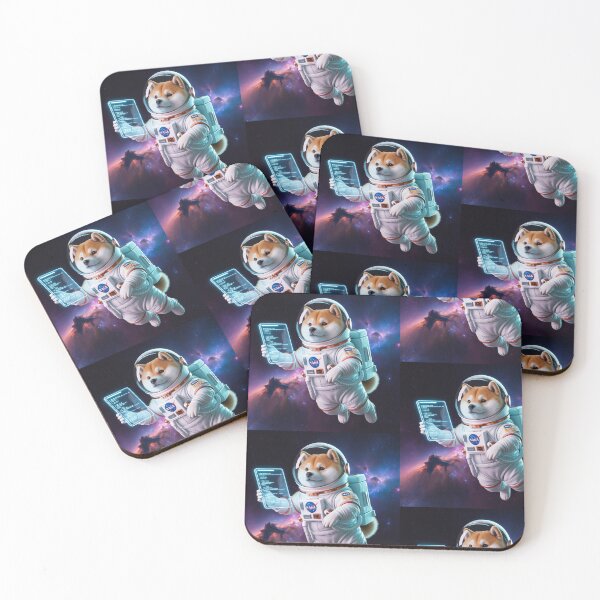 Item preview, Shiba Inu Space Traveler - Astronaut Dog in Deep Space designed and sold by Nadoshaa1998.