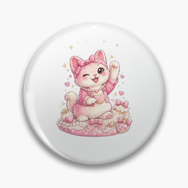 Item preview, Hot Pink Hamster – Super Cute Kawaii Girly Aesthetic Art designed and sold by Paws-nd-Prints.