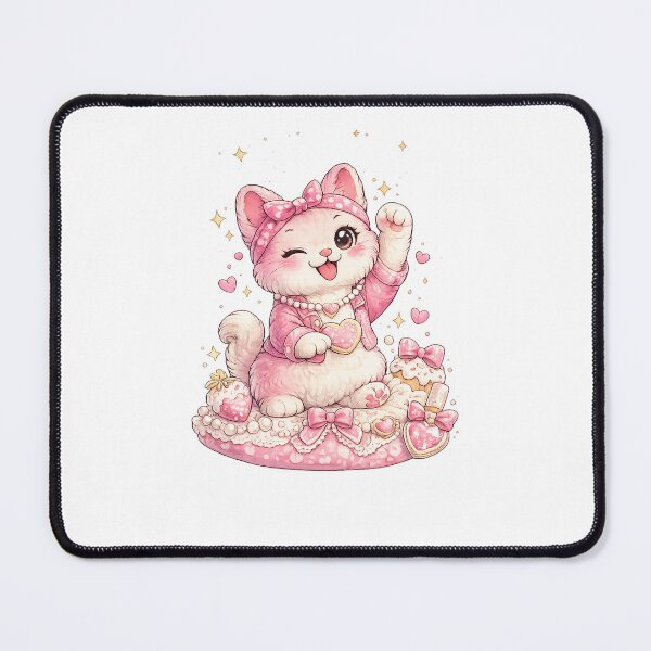 Item preview, Hot Pink Hamster – Super Cute Kawaii Girly Aesthetic Art designed and sold by Paws-nd-Prints.