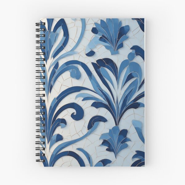 Item preview, Azure Elegance: Ornamental Floral Ceramic Tile Pattern designed and sold by Virtuals1.